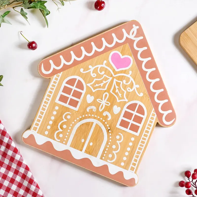 12-Inch Gingerbread House-Shaped Serving Platter 1