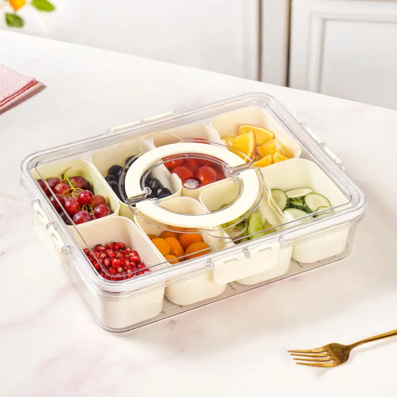 8-Compartment Airtight Refrigerator Storage Container 1