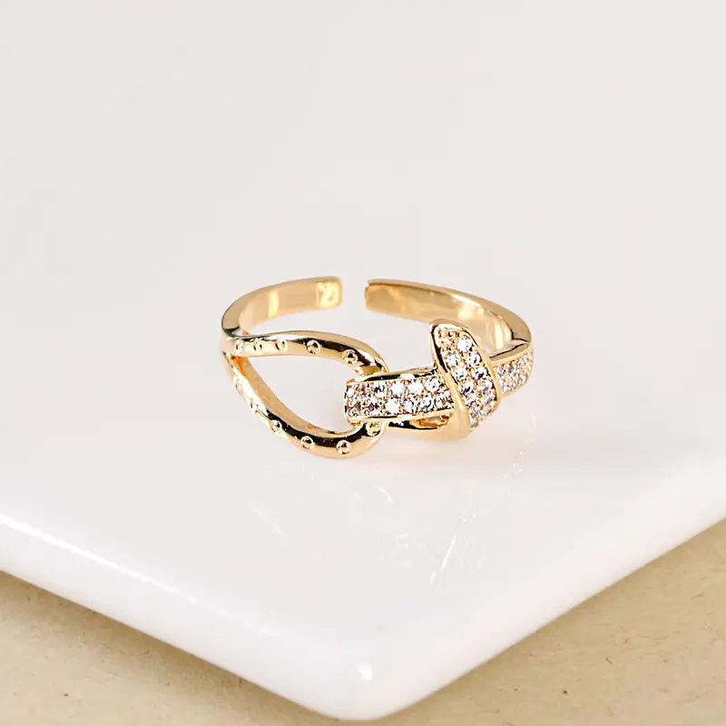 Adjustable Infinite Radiance Gold Ring 1