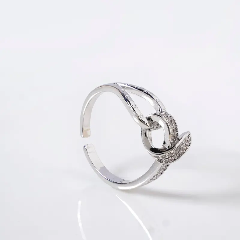 Adjustable Infinite Radiance Silver Ring 1