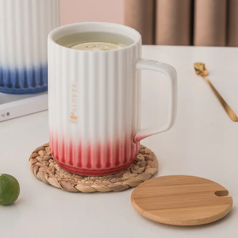 All-In-One Ceramic Travel Mug With Secure Lid And Stainless Steel Spoon 1