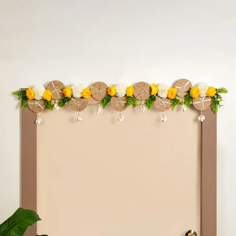 Auspicious Blossom Wall Toran – Traditional Festive Door Hanging 1