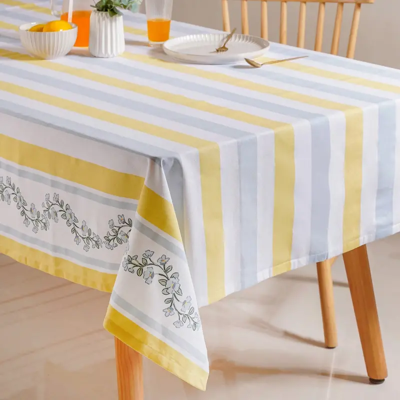 Azzurro 6-Person Cotton Dining Tablecloth (154 X 208 Cm) 1