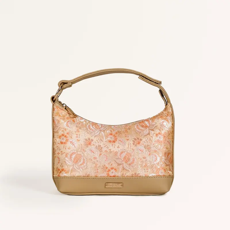 Beige Eden Handbag – Minimalist Structured Shoulder Bag 1