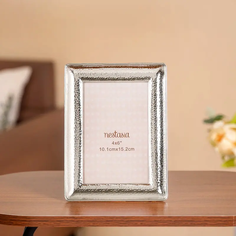 Bevelled Edge Medium Photo Frame – Silver Finish (10X15Cm) 1