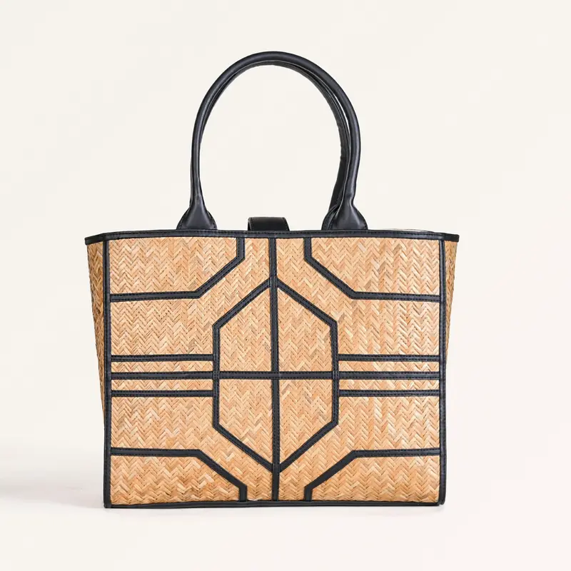 Black Handwoven Breezebag Carryall Tote 1