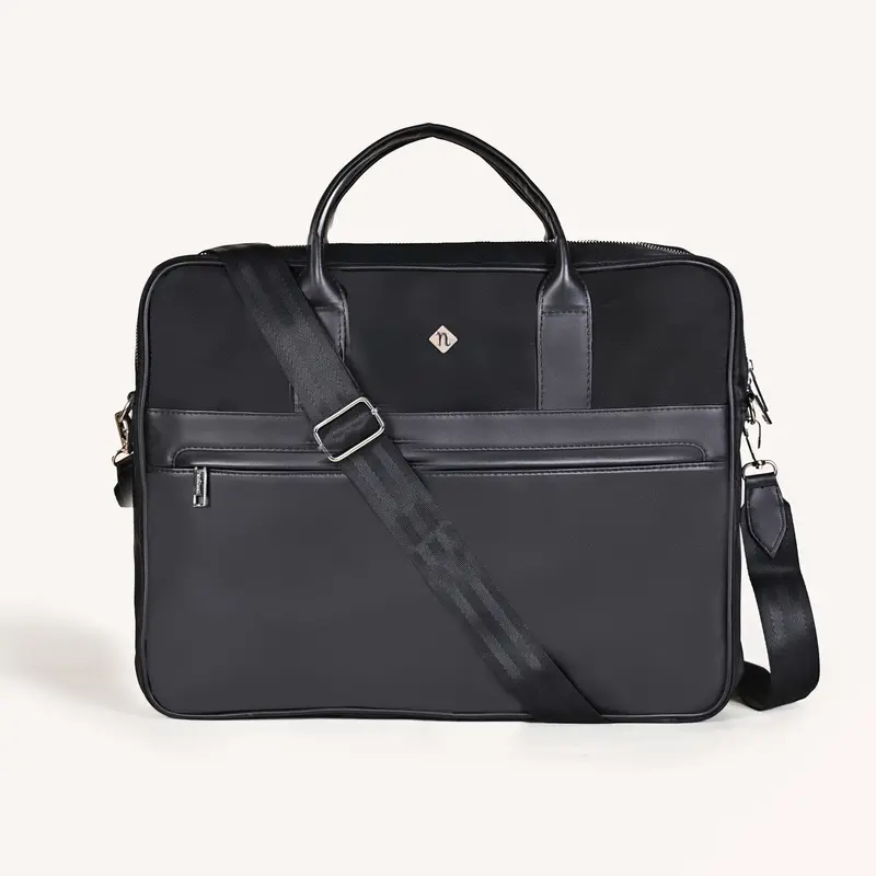 Black Kaizen 15-Inch Laptop Bag With Padded Compartment 1