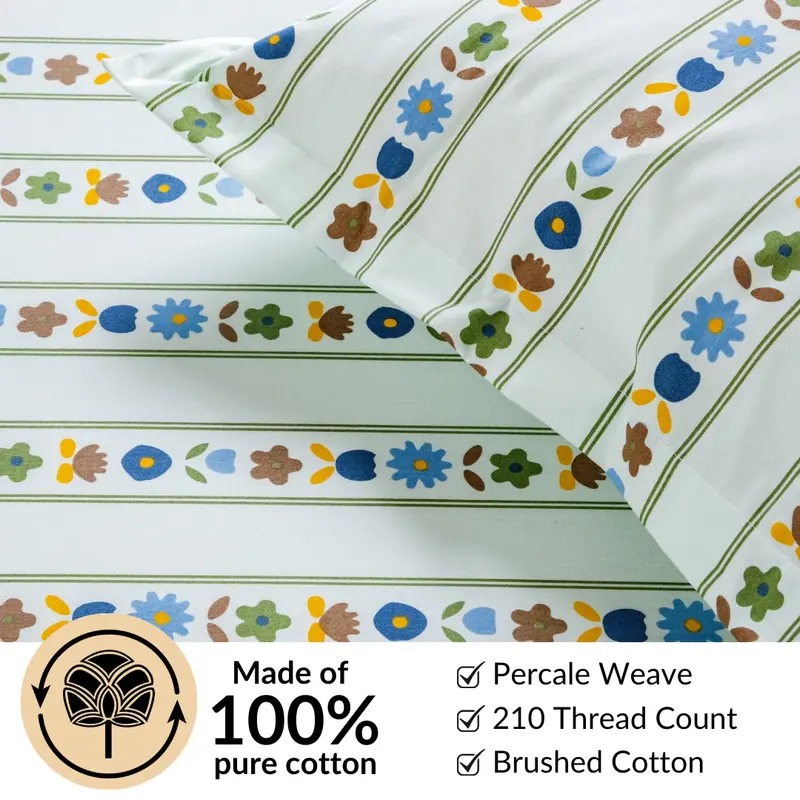 Blooming Garden King Cotton Bedding Collection – 275 X 275 Cm 1