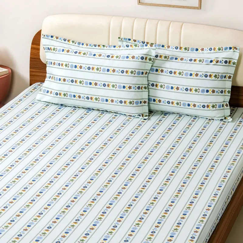 Blooming Garden Queen Cotton Bedding Collection – 254 X 229 Cm 1