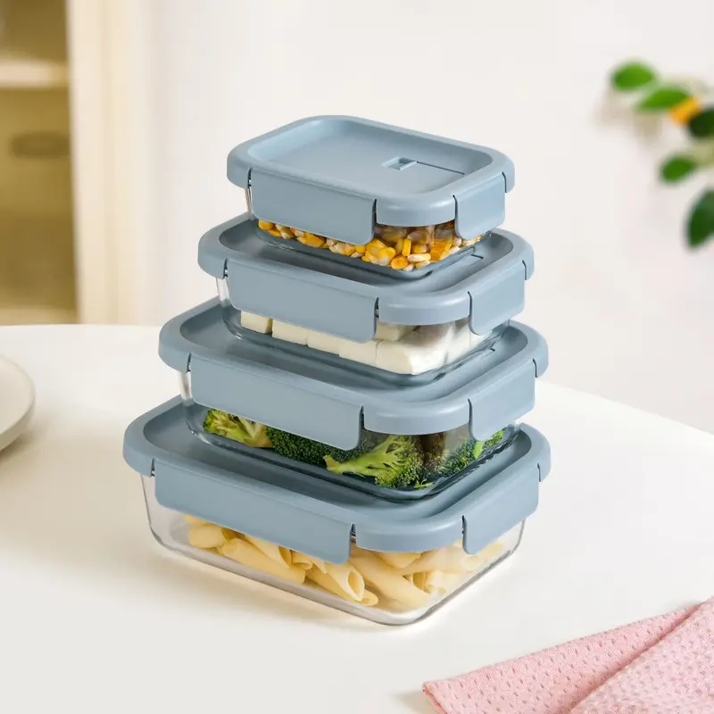 Blue Venti Airtight Food Containers – 4-Piece Set (370Ml To 1500Ml) 1