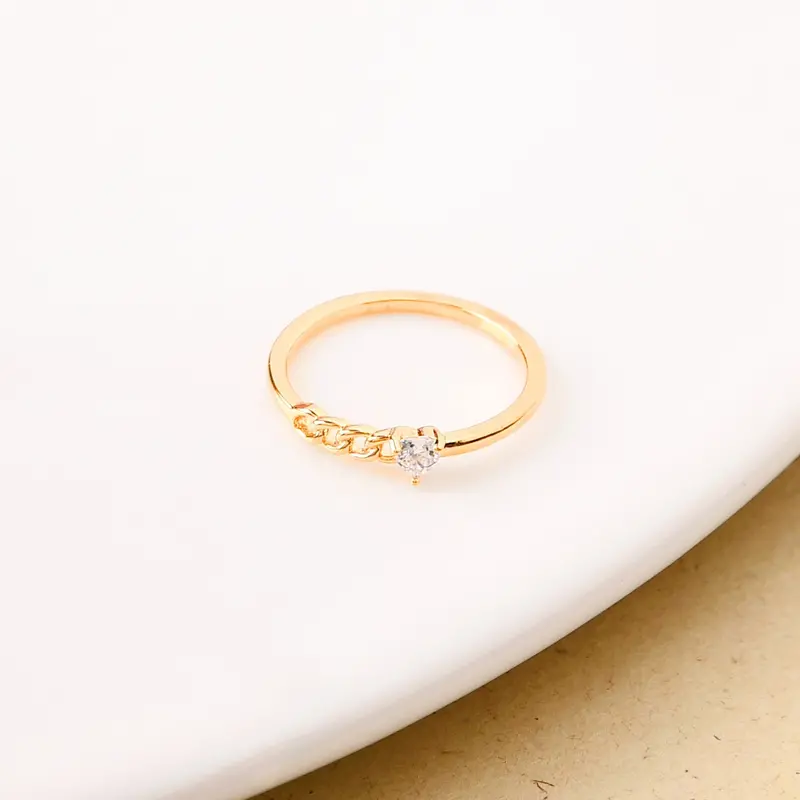 Bonded With Gold Minimalist Statement Ring 1
