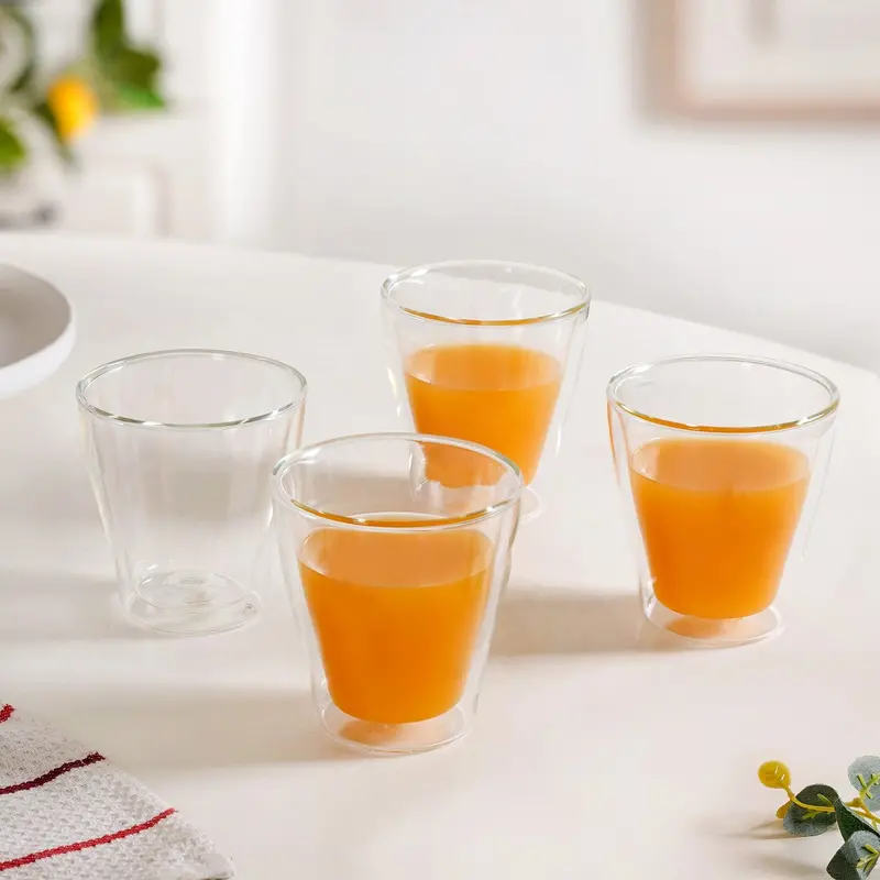 Borosilicate Double-Wall Tumblers – Set Of 4 (250Ml) 1