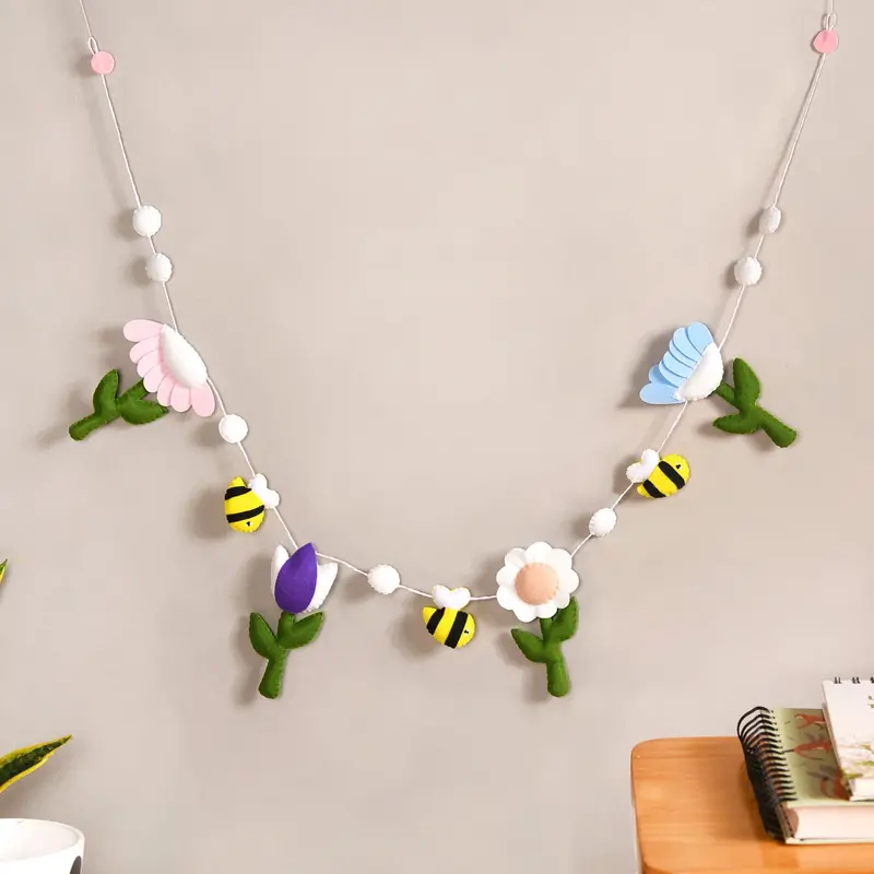Botanical Garden Bunting – Soft Nursery Wall Hanging Decor 1