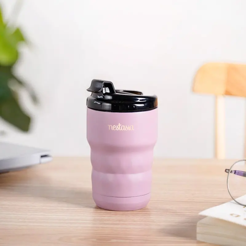 Brewster 350Ml Stainless Steel Portable Coffee Mug – Wistful Mauve 1