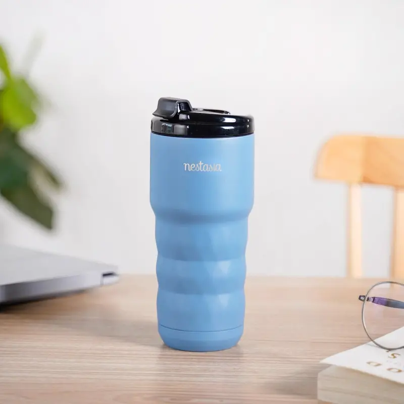 Brewster 590Ml Azure Blue Copper-Insulated Travel Flask 1