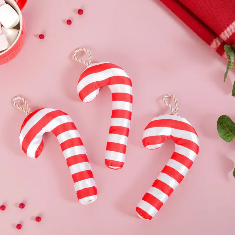 Candy Cane Christmas Ornament Set – Pack Of 3 1