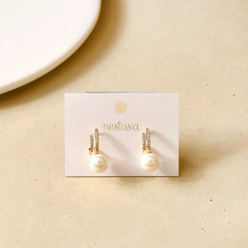 Cascading Pearl Drop Earrings 1