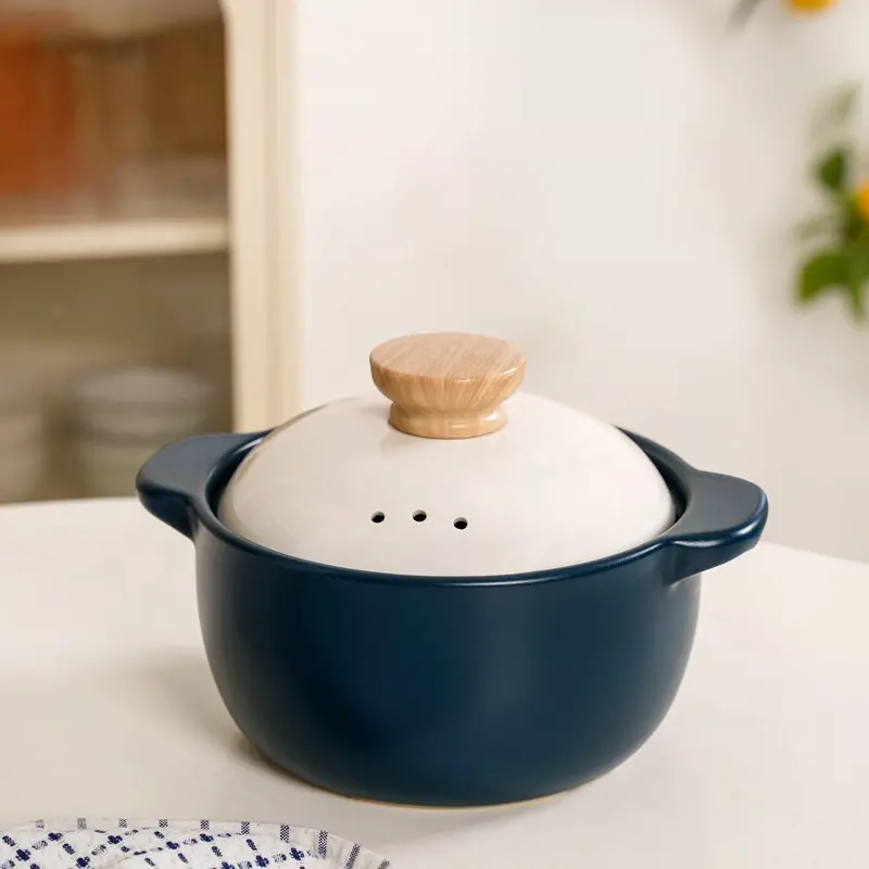 Cera 2.4L Teal Ceramic Cooking Pot – Lightweight & Durable 1