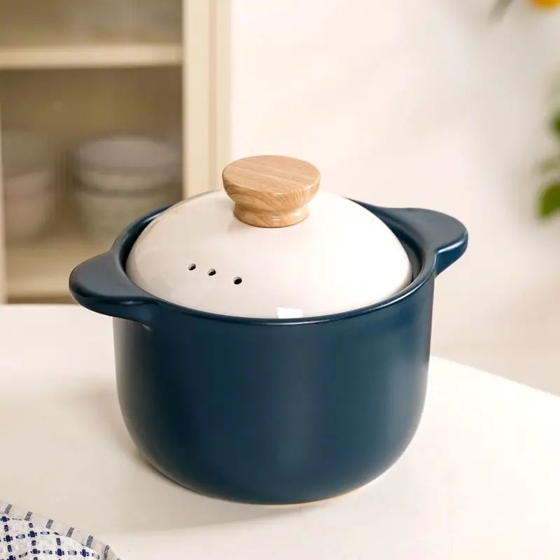 Cera Deep Teal Ceramic Stew Pot (3700Ml) 1