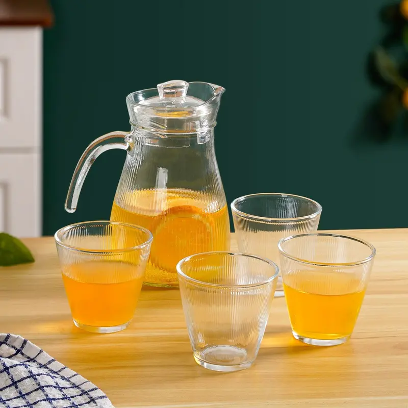 Ceramic Water Jug With Matching Tumblers – Set Of 5 1