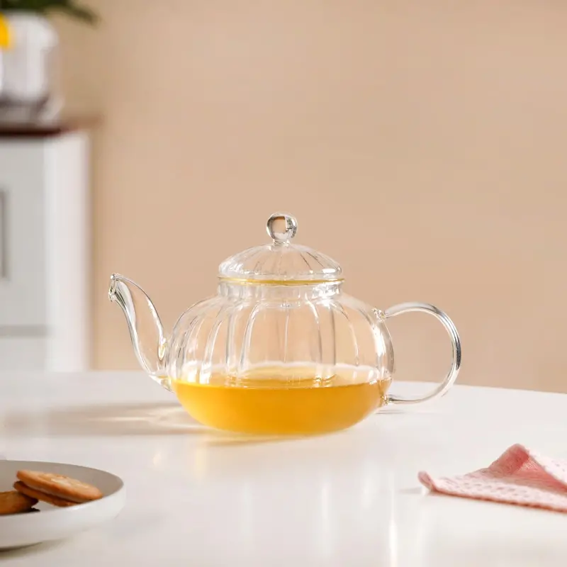 Classic English Breakfast Glass Teapot – 650Ml Transparent Tea Brewing Pot 1