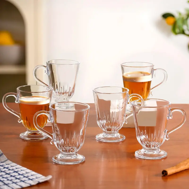 Classic Irish Coffee Glasses – Set Of 6, 196Ml Traditional Double-Walled Glassware 1