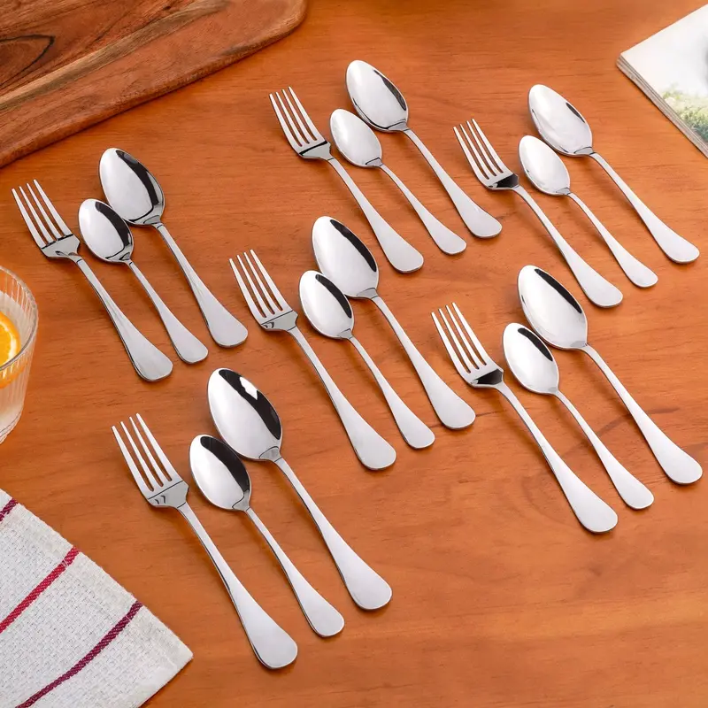 Classic Stainless Steel Cutlery Set – 18-Piece Full Dinner Service 1