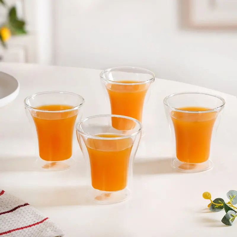 Clear Double-Walled Cocktail Glasses – Set Of 4 (200Ml) 1