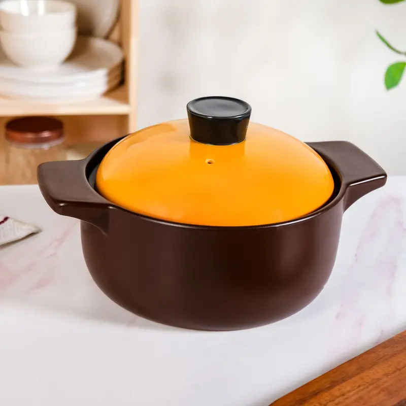 Clementine 4L Ceramic Cooking Pot – Modern Kitchen Essential 1