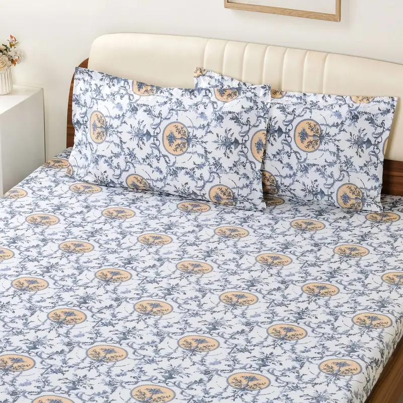 Coastal Chateau Queen Cotton Bed Linen Set – 254 X 229 Cm 1