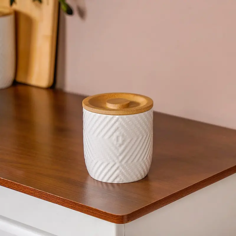 Compact Airtight Ceramic Jar – 450Ml With Seal-Tight Lid 1