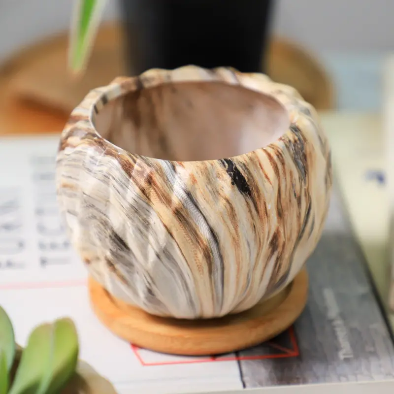 Compact Succulent-Sized Ceramic Planter 3