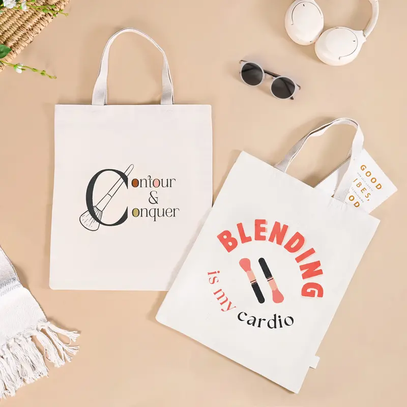 Contour-Style Canvas Tote Bag Set For Women – 2-Pack 1