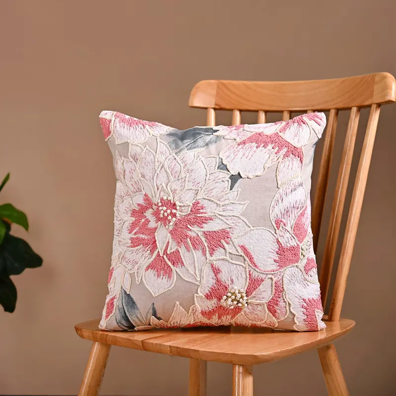 Cotton Flowers Of Eden Cushion Cover – 40X40 Cm 1