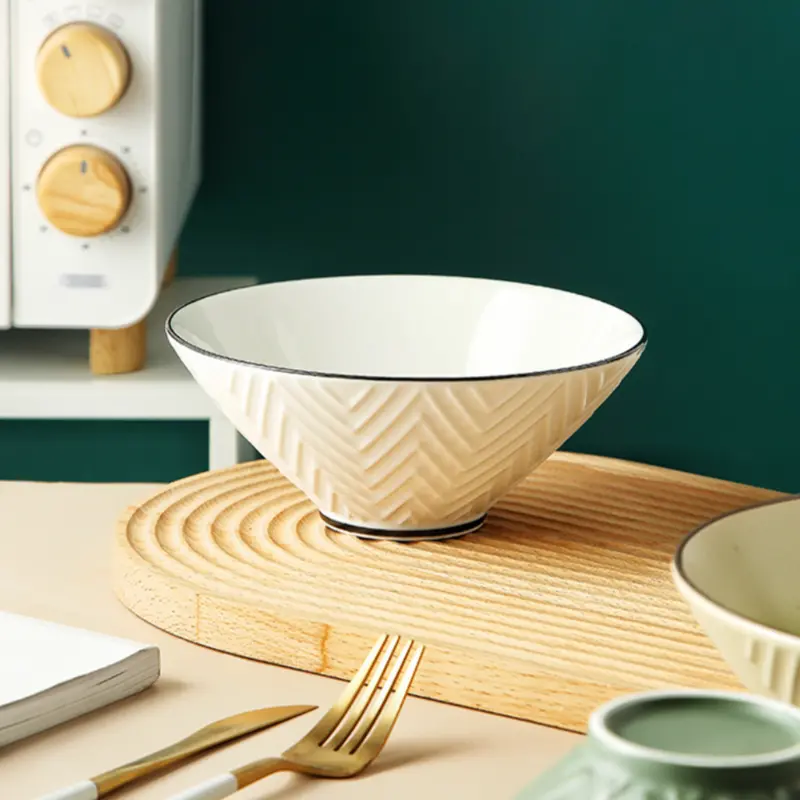 Crème De La Crème Cream-Colored Ramen Bowl – 800 Ml 1