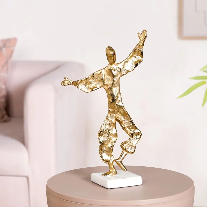Dancing Musketeer Metal Figurine – Decorative Accent 1