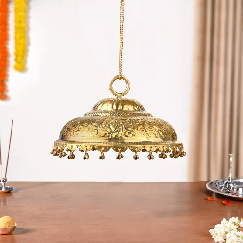 Divine Singhasan Chatra – Large Gold Finish (26 Cm) 1