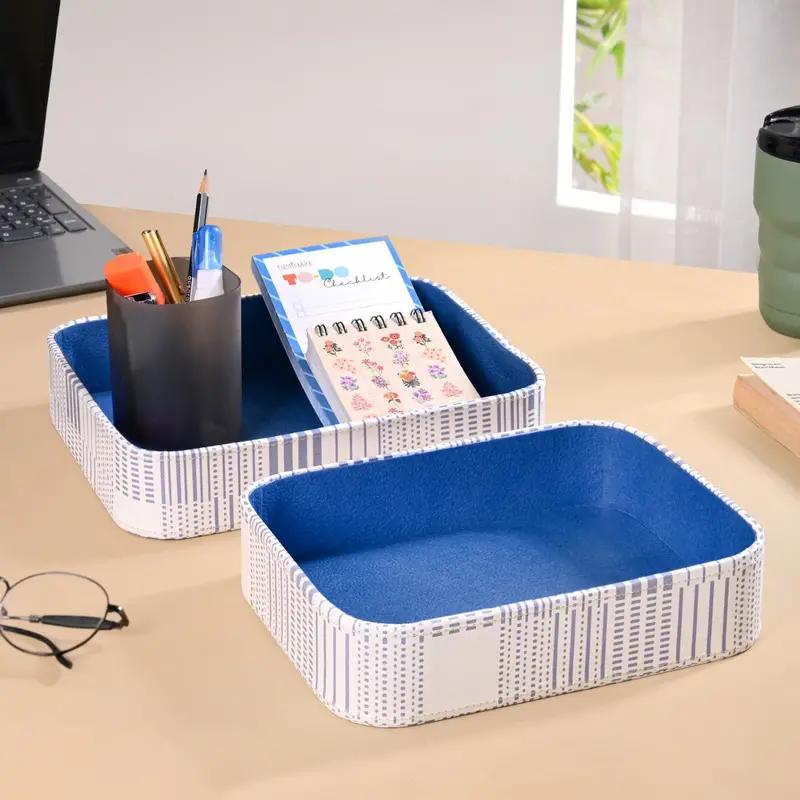 Dots & Dash Modular Desk Tray – Two-Piece Organization Set 1