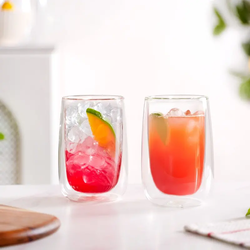 Double-Wall Juice Cooler Glasses – Set Of 2 (350Ml) 1
