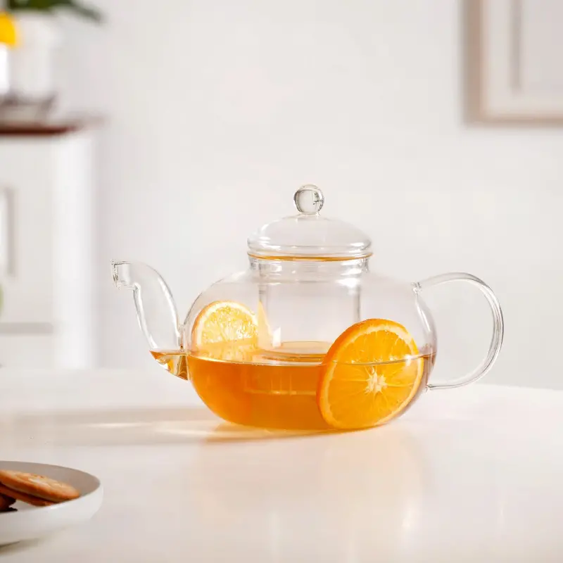 Dual-Function Tea Kettle For Brewing And Serving With Removable Infuser – 750Ml 1