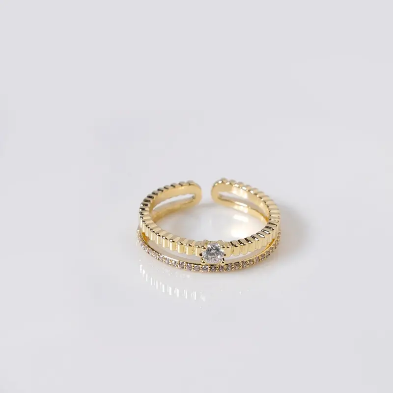 Dual-Tone Harmony Gold Ring 1