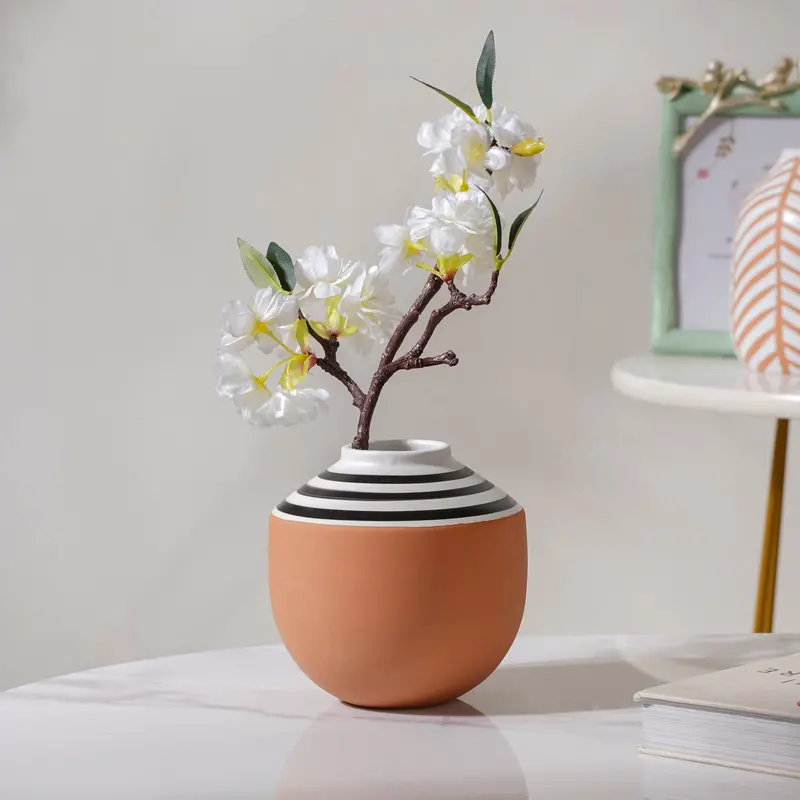 Eclectic Mixed-Material Flower Vase 1
