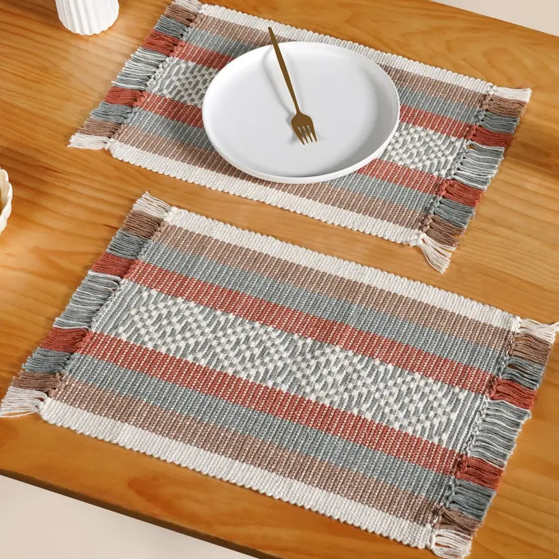 Eco-Conscious Cotton Placemat Set – 6 Pieces 1