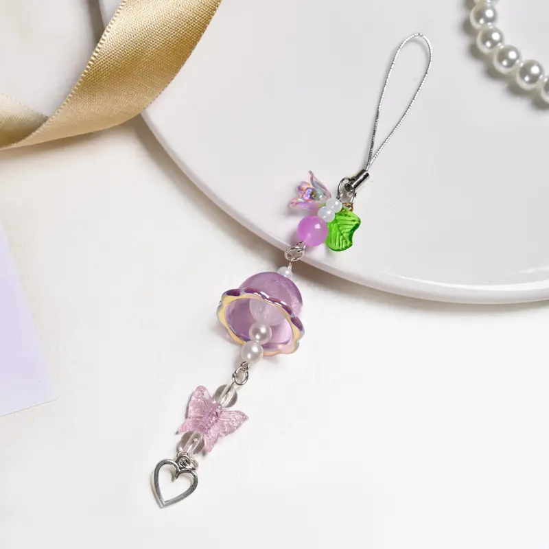 Enchanted Lavender Fantasy Phone Charm – Ethereal Design 1