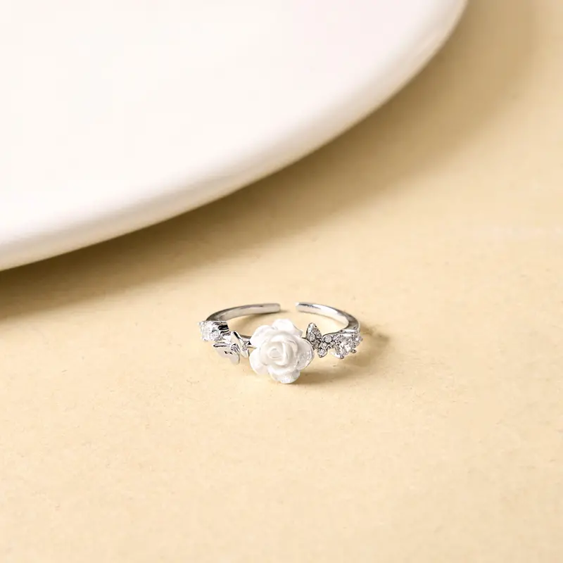 Enchanted Rose Garden Sterling Silver Ring 1