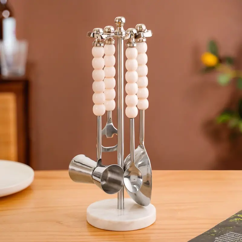 Essential Mixologist Tool Set – 4-Piece Bar Essentials With Stand 1