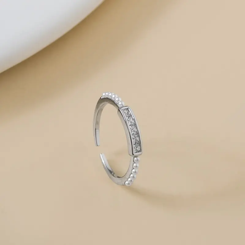 Ethereal Charm Open-Adjustable Silver Ring 1