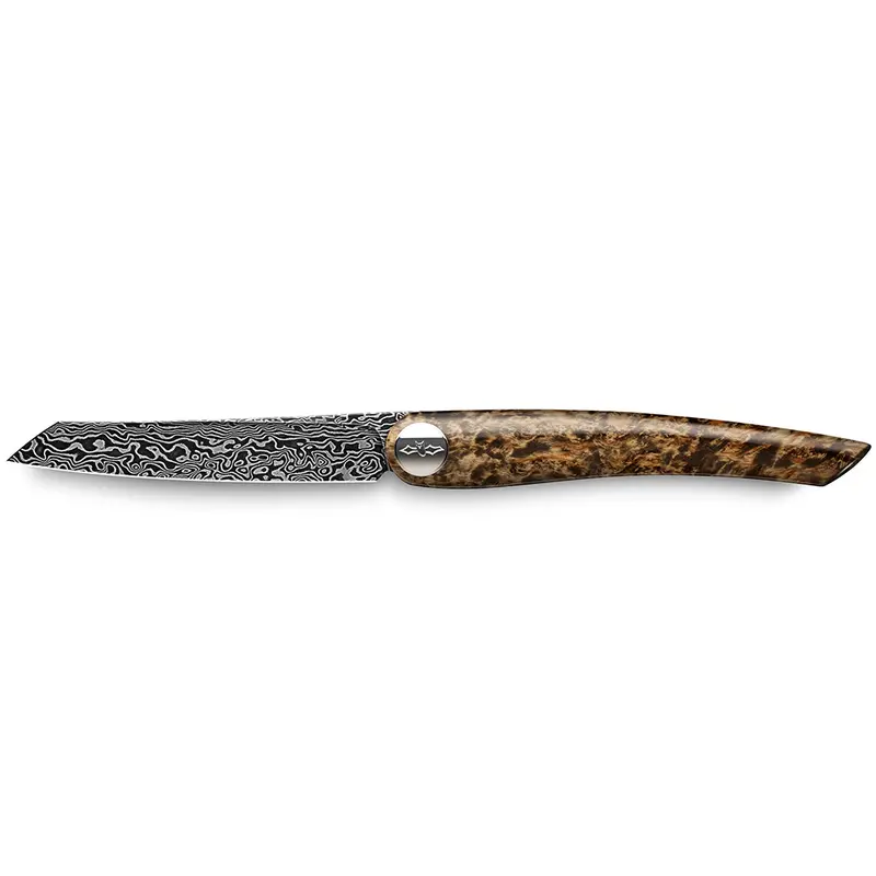 Exclusive Folding Knife – 70-Layer Wild Damascus Pattern 10