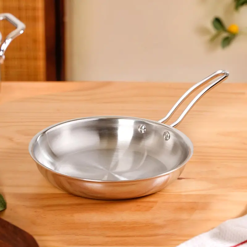 Extra-Thick Tri-Ply Stainless Steel Frying Pan – 1.5L 1