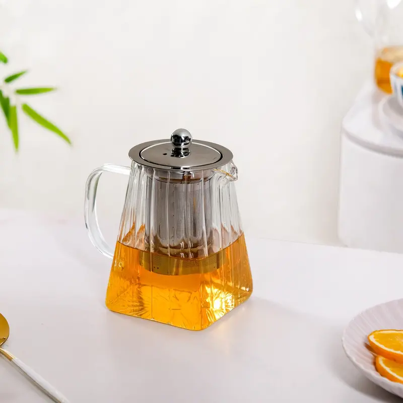 Flame-Safe Glass Teapot With Fine-Mesh Filter – 750Ml Premium Tea Infusion Pot 1